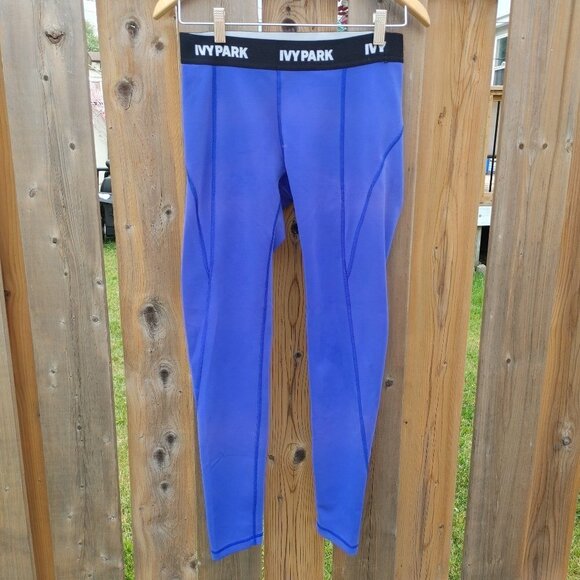 Ivy Park Royal Blue Leggings Women's Size Large - Picture 1 of 6